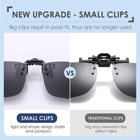 img 1 attached to 🕶️ Polarized Sunglasses Prescription Eyeglasses Black Upgrade: Enhanced Eye Protection and Style