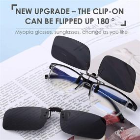 img 3 attached to 🕶️ Polarized Sunglasses Prescription Eyeglasses Black Upgrade: Enhanced Eye Protection and Style