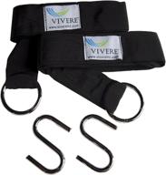 black 2-pack of vivere efhts accessories for hammocks logo