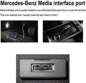 img 1 attached to 🎵 AMI Music Interface Aux Adapter - Media Interface Cable Compatible with Mercedes Benz COMAND-APS NTG4.5 System for iPhone 11 Xs Max XR