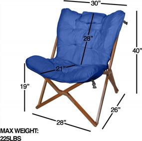 img 2 attached to Stylish Butterfly Folding Chair: Perfect For Dorms, Bedrooms & Living Rooms!