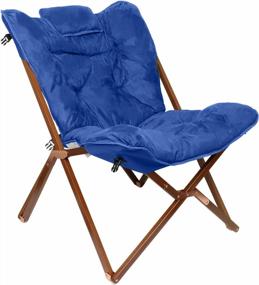 img 4 attached to Stylish Butterfly Folding Chair: Perfect For Dorms, Bedrooms & Living Rooms!