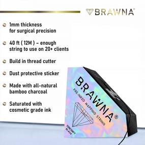 img 2 attached to Get Precise Mapping With BRAWNA Pre Inked String For Microblading And Microshading - 4 Pack Premium Kit For PMU And Microblading Supplies
