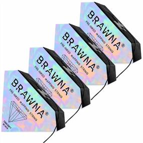 img 4 attached to Get Precise Mapping With BRAWNA Pre Inked String For Microblading And Microshading - 4 Pack Premium Kit For PMU And Microblading Supplies
