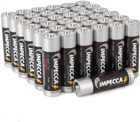 img 2 attached to 16 Pack Impecca AA Batteries: Alkaline High Performance, Long Lasting & Leak Resistant - Platinum Series LR6