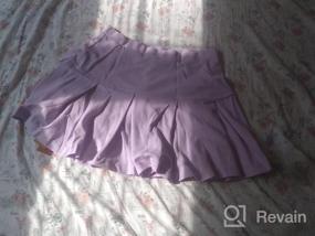 img 8 attached to Women'S A-Line Skirt With Pockets: High-Waisted Pleated Skater Tennis Skort For Girls, Cute And Mini