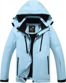 img 4 attached to Оставайтесь в тепле и сухости с женской водонепроницаемой лыжной курткой для сноуборда PHIBEE!