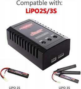 img 3 attached to Зарядное устройство FCONEGY B3 Lipo 10 Вт для 7,4-11,1 В Lipo-батарей Балансировочное зарядное устройство для 2S/3S RC Батарея/батарея для страйкбольного пистолета