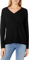 soft & stylish women's thermal v-neck sweater by goodthreads logo