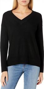 img 4 attached to Soft & Stylish Women'S Thermal V-Neck Sweater By Goodthreads