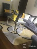 img 1 attached to Add Warmth To Your Home With A Yellow Abstract Circles Area Rug review by Todd Amarsingh
