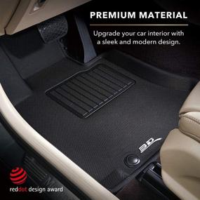 img 2 attached to 🚗 3D MAXpider - L1CY00301509 Chrysler 200 2015-2017 Custom Fit All-Weather Car Floor Mats Liners, Kagu Series (Black)