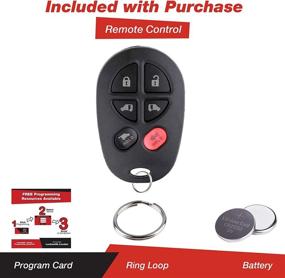 img 3 attached to 🔑 KeylessOption Replacement Key Fob Remote Control for Mini Van - GQ43VT20T