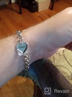 img 1 attached to SANNYRA Mother-Daughter Stainless Steel Heart Charm Bracelets: Thoughtful Birthday Gifts for Women review by Eden Smith