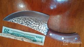 img 6 attached to KOPALA 5,9-дюймовый качественный обвалочный нож из углеродистой стали Многоцелевой тесак Кухонные ножи для приготовления пищи, кемпинга, гриля с кожаной оболочкой