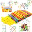 build endless fun and learning with 800 pcs of straw constructor stem building toys logo