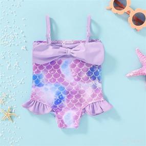 img 3 attached to Newborn Bathing Swimsuit Printing Swimwear Apparel & Accessories Baby Boys