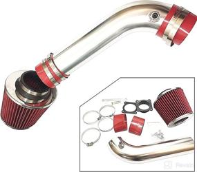 img 3 attached to 🔥 Enhance Performance with MILLION PARTS Cold Air Intake Filters System for FX35 Coupe Sedan G35 350Z 2003-2006 V6 3.5L BX-CAIK-39 Red