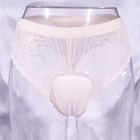 img 1 attached to Crossdresser Perfection: BaronHong'S Lace Floral Mens Thong Underwear With Camel Toe Hiding And Shaping