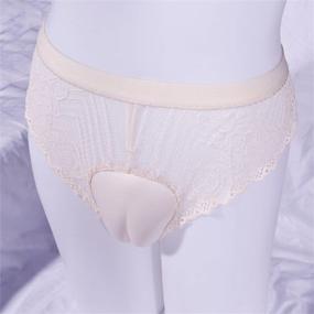 img 3 attached to Crossdresser Perfection: BaronHong'S Lace Floral Mens Thong Underwear With Camel Toe Hiding And Shaping