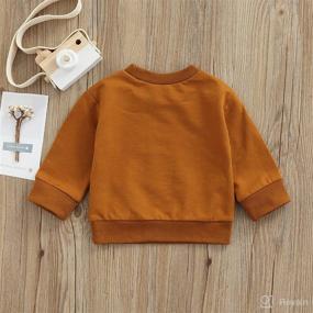 img 2 attached to 👕 Funky Fall Fashion: Stylish Baby Boys/Girls Letter Print Sweater for Comfortable Chic Looks