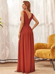 img 3 attached to Ever-Pretty Sleeveless V-Neck Semi-Formal Maxi Evening Dress 09016