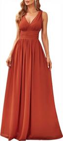 img 4 attached to Ever-Pretty Sleeveless V-Neck Semi-Formal Maxi Evening Dress 09016