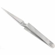 stainless steel reverse action forceps with straight very fine point - scientific labwares logo