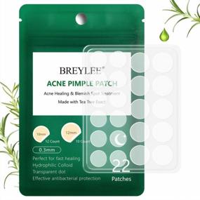 img 4 attached to BREYLEE Tea Tree Acne Dots - Hydrocolloid Acne Patch For 22 Blemish Spots, Acne Absorbing Cover For Pimple Healing And Acne Treatment