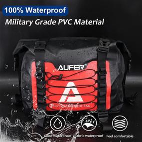 img 3 attached to 🏍️ AUFER Detachable Motorcycle Saddlebags: Waterproof & Reflective Design - 2X40L Throw Over Side Bag for Honda, Yamaha, Suzuki, etc.