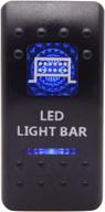 20a 12v 5pin cllena led light bar rocker switch on-off blue logo