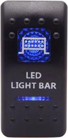 img 4 attached to 20A 12V 5Pin Cllena LED Light BAR Rocker Switch ON-Off Blue