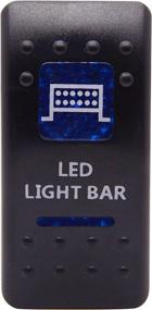 img 3 attached to 20A 12V 5Pin Cllena LED Light BAR Rocker Switch ON-Off Blue