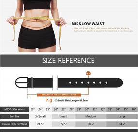 img 1 attached to Upgrade Your Style With Earnda Women'S Faux Leather Belt For Jeans