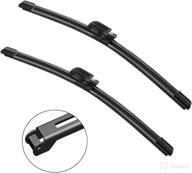 🚗 2-pack original equipment wiper blades - 22"/22" - replacement for mercedes-benz 2003-2008 c clk class & audi a8 s8 2002-2009 logo