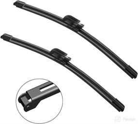 img 4 attached to 🚗 2-Pack Original Equipment Wiper Blades - 22"/22" - Replacement for Mercedes-Benz 2003-2008 C CLK Class & Audi A8 S8 2002-2009