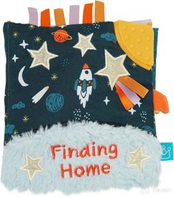 img 4 attached to 🚀 Explore the Stars! Manhattan Toy Little Rocket Soft Activity Crinkle Book for Baby & Toddler with Tethered Characters