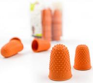 pack of 20 studded natural rubber finger cone thimblettes in 5 sizes for note counting and page turning logo