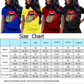 img 1 attached to Women'S Short Sleeve Casual Tracksuit Sweatsuit Set By Nimsruc - Perfect For Active Days
