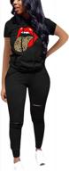 women's short sleeve casual tracksuit sweatsuit set by nimsruc - perfect for active days логотип