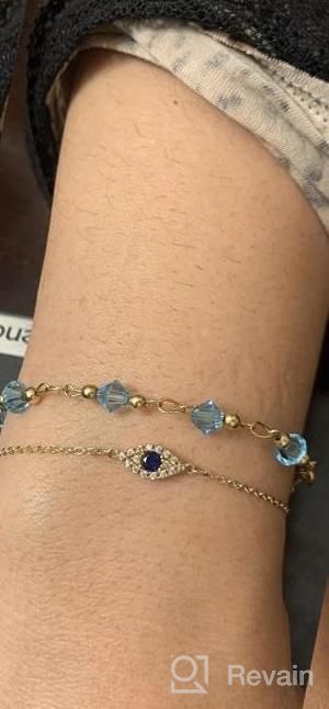 img 1 attached to 14K Gold Filled Dainty Chain Bracelet - Perfect Jewelry Gift For Women review by Mike Schmidt