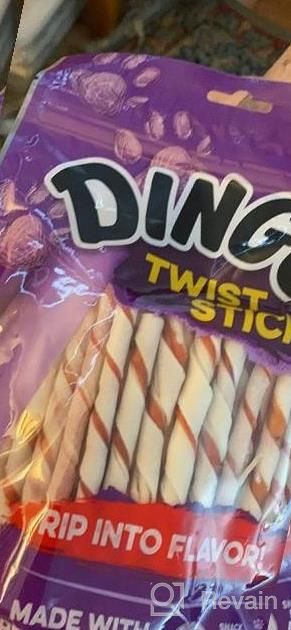img 1 attached to 50-Count Dingo Twist Sticks Rawhide Chews Made With Real Chicken review by James Prizgint