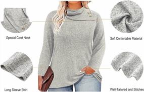 img 1 attached to Chic And Comfortable: RITERA Plus Size Long Sleeve Tops For Women - Available In XL-5XL