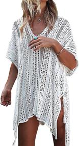 img 4 attached to 👙 Shermie Women's Knitted Swimwear Dresses: The Perfect Blend of Style and Coverage for Women's Swimwear