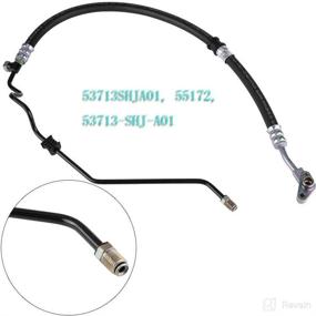 img 3 attached to 🔧 Power Steering Pressure Hose Assembly Compatible with Honda Odyssey V6 3.5L 2005 2006 2007 - High-Quality Power Steering Hose Pressure Line by Lucky Seven