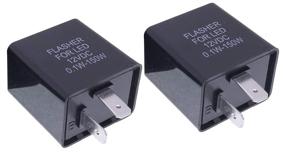 img 4 attached to Enhanced 12V Flasher for LED Relay: Reliable Motorcycle & Car Turn Signal Solution!