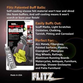 img 3 attached to 🟡 Flitz International Mini Buff Ball - 2-Inch Yellow, Single - SM 10250-50