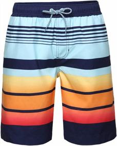 img 4 attached to Stay Stylish And Comfortable At The Beach With Rokka&Rolla Men'S Quick-Dry Swim Trunks