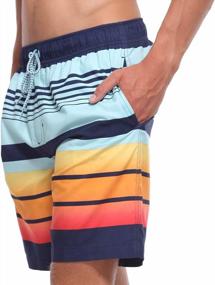 img 1 attached to Stay Stylish And Comfortable At The Beach With Rokka&Rolla Men'S Quick-Dry Swim Trunks