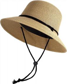 img 3 attached to Fashionable And Protective: Womens UPF 50+ Sun Bucket Hats With Lanyard And Portable Design